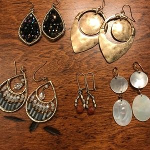 5 pairs of fun earrings!